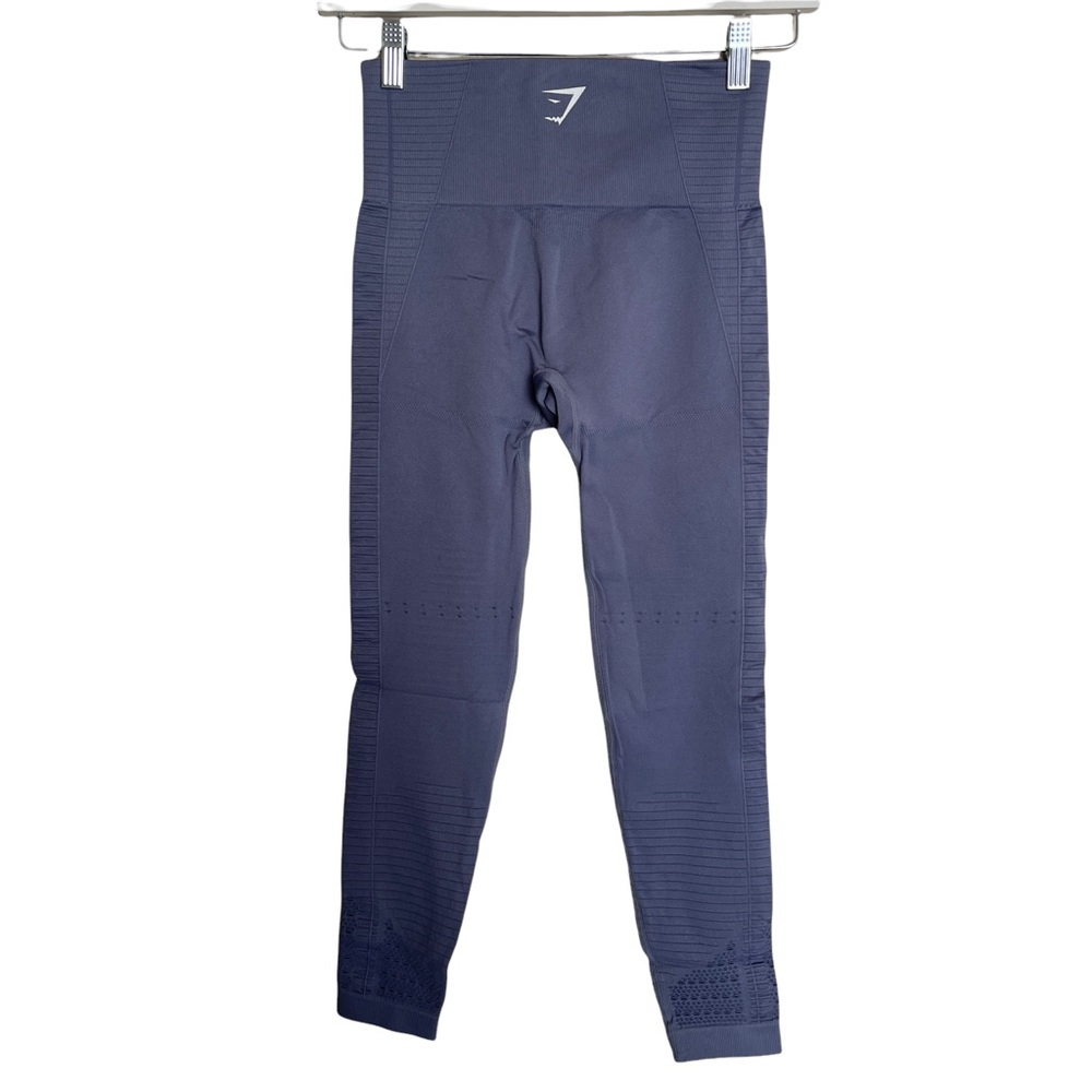 Gymshark Gymshark Energy + Seamless Leggings in Steel Blue Size Small - Picture 3 of 8
